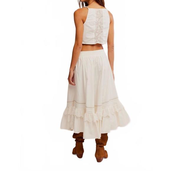 NEW FREE PEOPLE maeberrie set in white - Picture 4 of 4